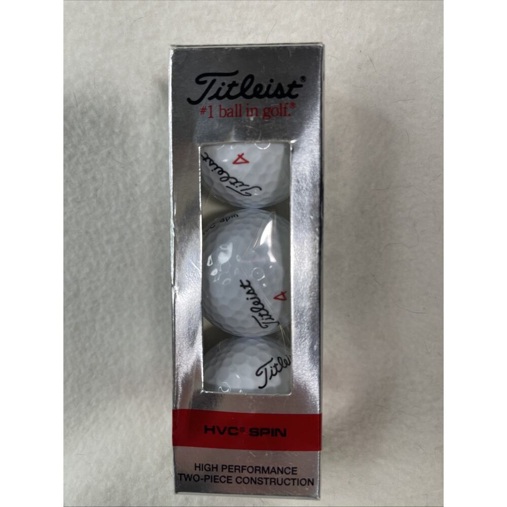 Titleist HVC Spin Golf Ball Sleeve 3 Balls New